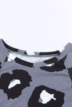 Load image into Gallery viewer, Leopard Pocket Short Sleeve Drawstring Lounge Set
