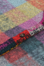 Load image into Gallery viewer, Multicolor Brushed Checked Western Buttoned Jacket
