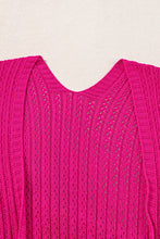 Load image into Gallery viewer, Rose Hollow-out Bracelet Sleeve Knit Cardigan
