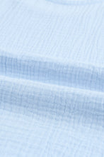 Load image into Gallery viewer, Sky Blue Textured U Neck Tank Top and High Waist Shorts Set
