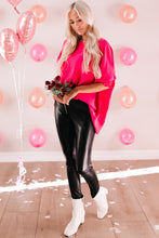 Load image into Gallery viewer, Pink Smocked Wrist Shift Top
