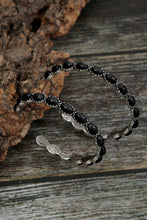 Load image into Gallery viewer, Retro Turquoise Circle C-shaped Earrings
