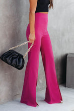 Load image into Gallery viewer, Black Split Hem High Waist Pants
