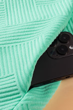 Load image into Gallery viewer, Mint Green Textured Cap Sleeve T Shirt Dress
