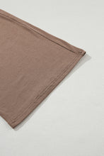 Load image into Gallery viewer, Smoke Gray Solid Color T Shirt 2pcs Wide Leg Pants Set
