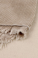 Load image into Gallery viewer, Khaki Patchwork Hooded Corduroy Shacket
