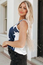 Load image into Gallery viewer, Red American Flag Stars and Stripes Tank Top
