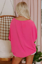 Load image into Gallery viewer, Pink Smocked Wrist Shift Top
