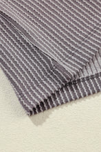 Load image into Gallery viewer, Light Grey Corded V Neck Chest Pocket Loose T-shirt
