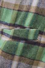 Load image into Gallery viewer, Green Plaid Shacket with Pocket
