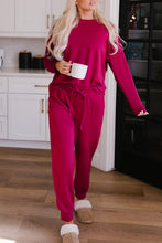 Load image into Gallery viewer, Gray Long Sleeve Pullover and Jogger Pants Lounge Set
