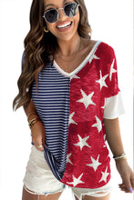 Load image into Gallery viewer, Red American Flag Stars and Stripes Tank Top
