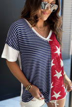 Load image into Gallery viewer, Red American Flag Stars and Stripes Tank Top

