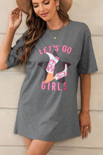 Load image into Gallery viewer, White Lets Go Girls Western Graphic Tee
