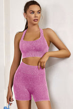 Load image into Gallery viewer, Red Seamless Ribbed Knit Butt Lifter Yoga Shorts
