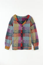 Load image into Gallery viewer, Multicolor Brushed Checked Western Buttoned Jacket
