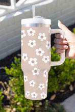 Load image into Gallery viewer, Parchment Floret Print Stainless Tumbler With Lid And Straw 40oz

