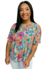 Load image into Gallery viewer, Sky Blue Pocket Short Sleeve Drawstring Lounge Set
