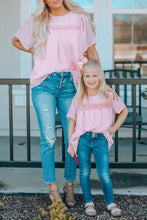 Load image into Gallery viewer, Apricot Flutter Sleeves Sheer Textured Babydoll Top
