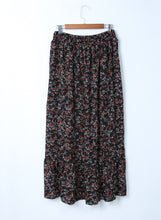 Load image into Gallery viewer, White Floral Ruffled Crop Top and Maxi Skirt Set

