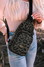 Load image into Gallery viewer, Leopard Print PU Sling Bag
