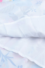 Load image into Gallery viewer, White Frill Mock Neck Sleeveless Tiered Floral Dress
