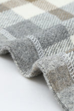 Load image into Gallery viewer, Brown Plaid Print Pocket Women Shacket
