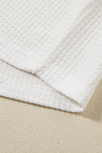 Load image into Gallery viewer, White Casual Textured Tee and Drawstring Shorts Set
