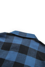 Load image into Gallery viewer, Red Turn-down Collar Plaid Shirt Coat
