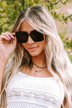 Load image into Gallery viewer, Black Classic Metal Frame Square Sunglasses
