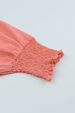 Load image into Gallery viewer, Pink Smocked Wrist Shift Top
