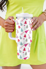 Load image into Gallery viewer, White Cartoon Christmas Tree Printed Thermos Cup 40oz
