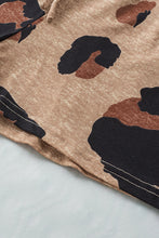 Load image into Gallery viewer, Leopard Pocket Short Sleeve Drawstring Lounge Set
