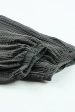 Load image into Gallery viewer, Gray Crinkled Texture Tee and Jogger Pants Set
