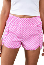 Load image into Gallery viewer, Multicolor Geometric High Waisted Athletic Shorts
