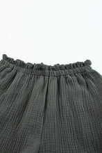 Load image into Gallery viewer, Gray Crinkled Texture Tee and Jogger Pants Set
