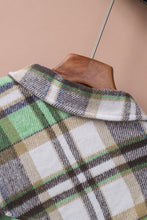 Load image into Gallery viewer, Green Plaid Shacket with Pocket
