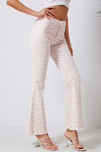 Load image into Gallery viewer, Pink Daisy Bell Bottom Flare Pants
