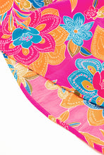 Load image into Gallery viewer, Rose Red Boho Floral V Neck Ruffle Tiered Long Dress
