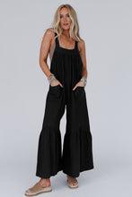 Load image into Gallery viewer, Gray Wide Leg Ruffle Jumpsuit
