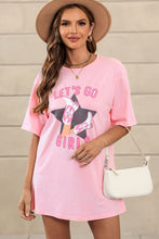 Load image into Gallery viewer, White Lets Go Girls Western Graphic Tee
