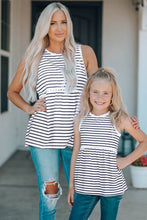 Load image into Gallery viewer, Black Striped Tank Top
