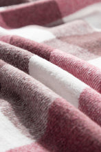 Load image into Gallery viewer, Plaid Color Block Buttoned Long Sleeve Jacket with Pocket
