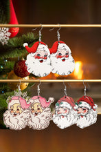 Load image into Gallery viewer, White 3 Pairs Christmas Santa Clause Pendant Hook Earrings
