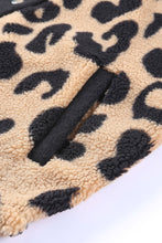 Load image into Gallery viewer, Black Contrast Trimmed Leopard Teddy Shacket
