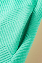 Load image into Gallery viewer, Mint Green Textured Cap Sleeve T Shirt Dress
