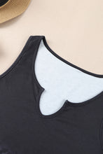 Load image into Gallery viewer, Black Gradient Leopard Pattern Sleeveless Drawstring Lounge Set
