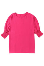 Load image into Gallery viewer, Pink Smocked Wrist Shift Top
