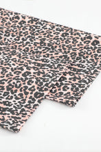Load image into Gallery viewer, Long Sleeve Top and Leopard Print Pants Lounge Set
