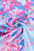 Load image into Gallery viewer, Purple Abstract Floral Print Sleeveless Maxi Dress
